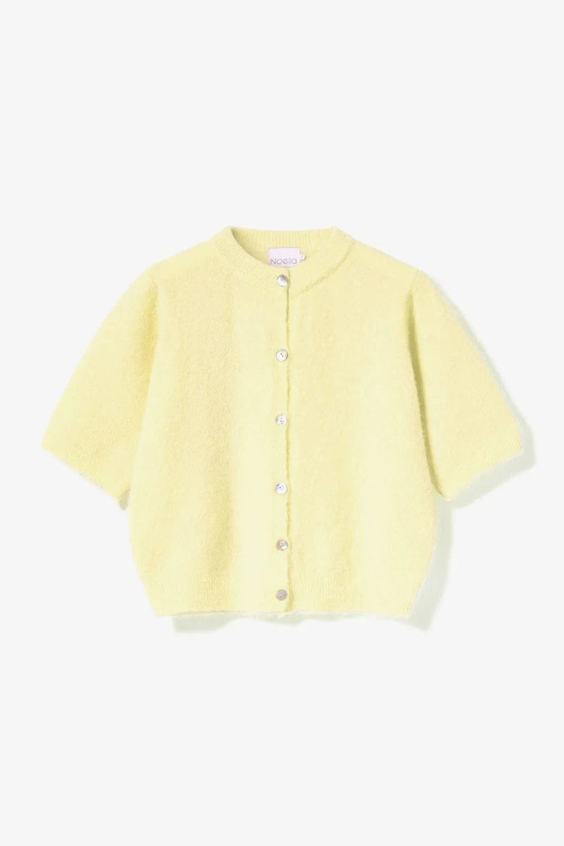 Noella Kea SS Knit Cardigan - Light Yellow
