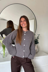 Noella Kea Knit Cardigan - Coffee