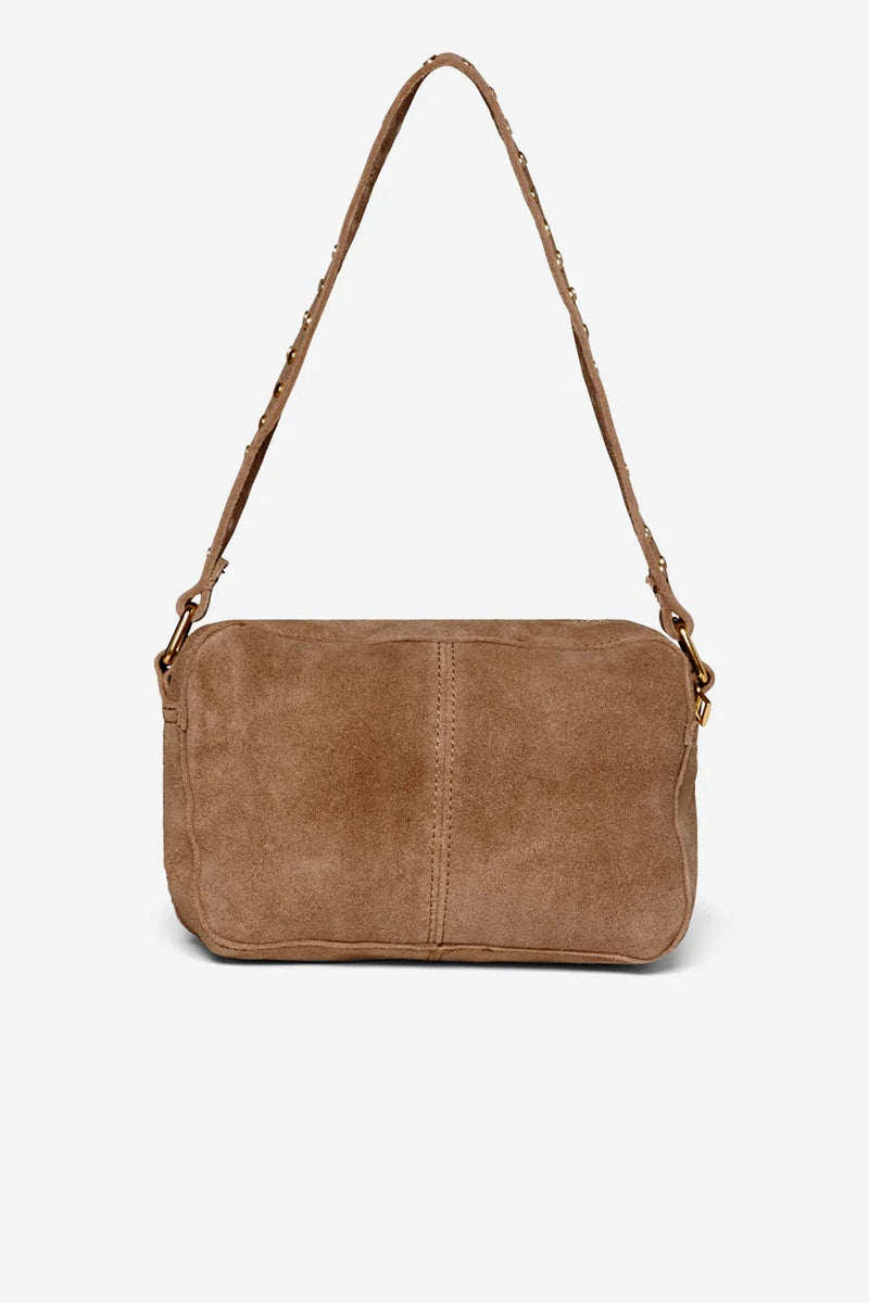 Noella Kendra Bag Real Suede W. Gold - Taupe