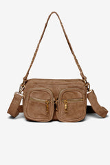 Noella Kendra Bag Real Suede W. Gold - Taupe