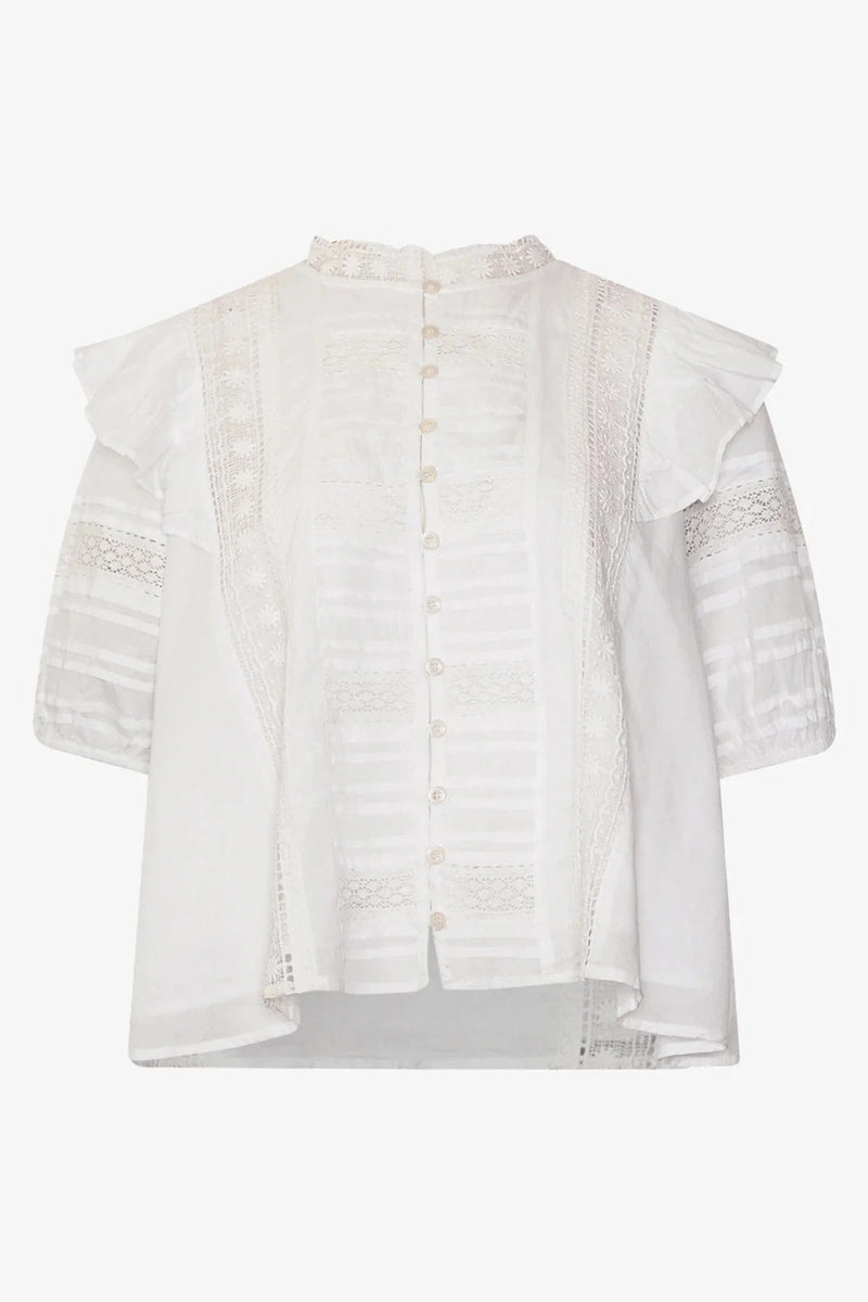 Noella Keshondra Blouse - White