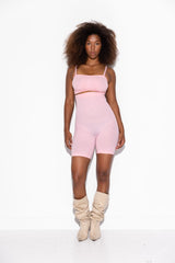 Lykkeland Alturra Highwaist Shaping Shorts - Cream Pink