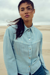 Noella Krislynn Shirt - Light Blue Wash