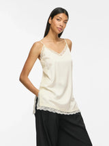 Vila Ionara Lace Singlet - Birch