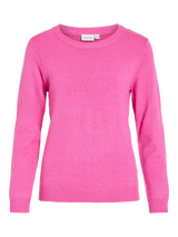 Vila Viril O-Neck L/S Knit Top - Fiji Flower