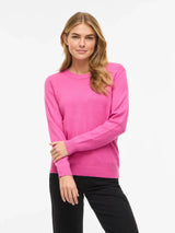 Vila Viril O-Neck L/S Knit Top - Fiji Flower