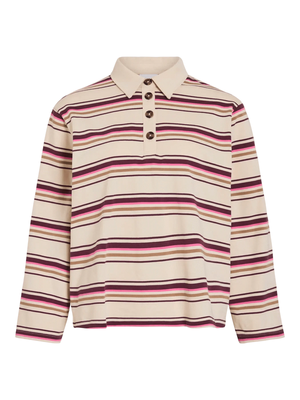 Vila Sina L/S Polo Shirt