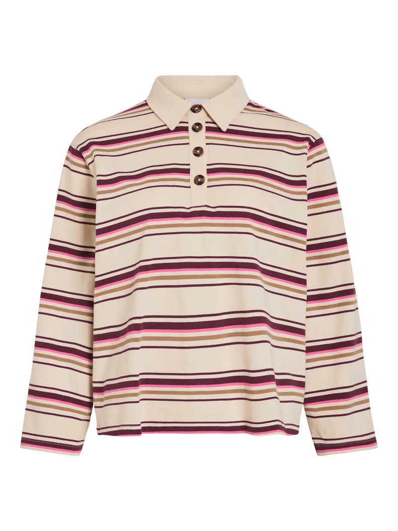 Vila Sina L/S Polo Shirt