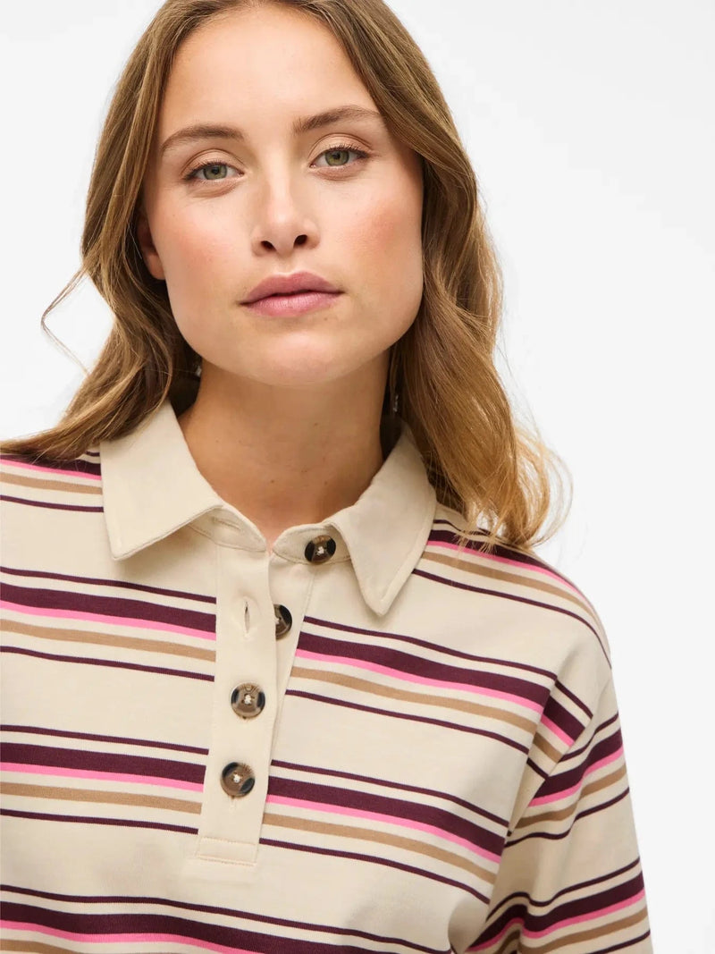 Vila Sina L/S Polo Shirt