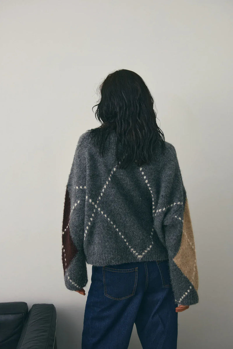 Noella Lai Knit - Medium Grey Mel