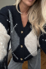 Noella N-Laiana Knit Cardigan - Navy Mix