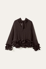 Noella Lataniette Blouse - Chocolate