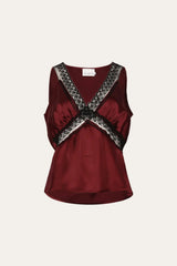 Noella Laurentina Blouse - Dusty Mahogany