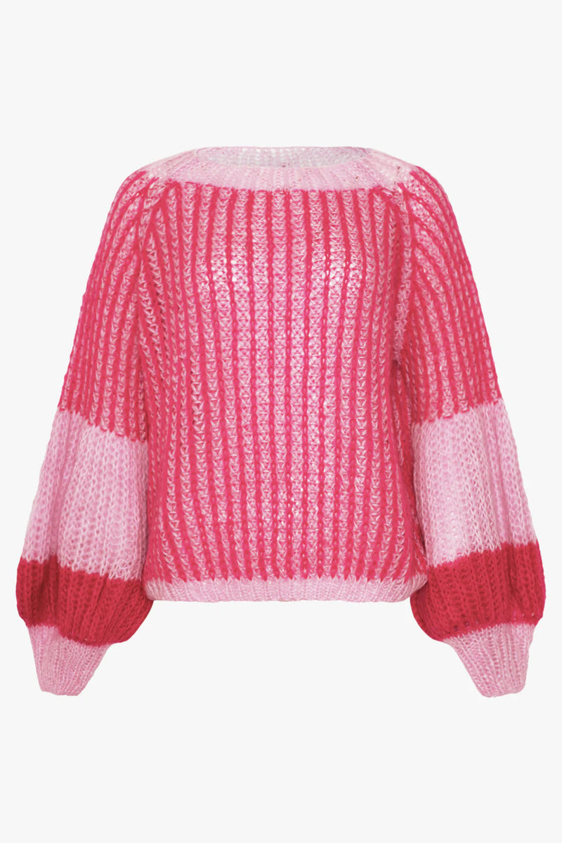 Noella Liana Knit Sweater - Pink Bubblegum