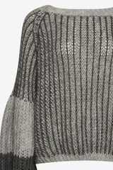 Noella Liana Knit Sweater - Grey Melange Mix