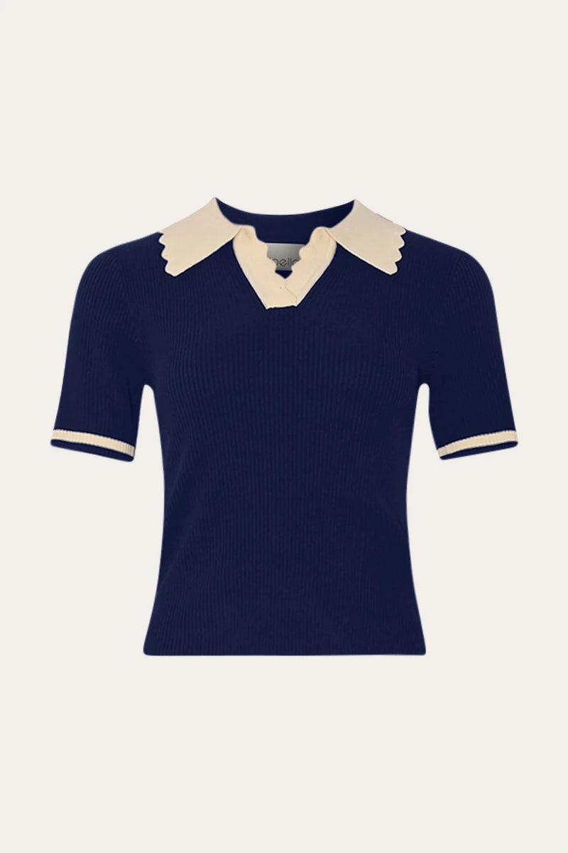 Noella Lilo Polo Knit - Navy