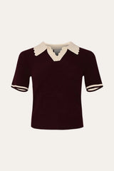 Noella Lilo Polo Knit - Wino