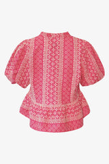 Noella Lorraine Blouse - Pink Sugar Combo