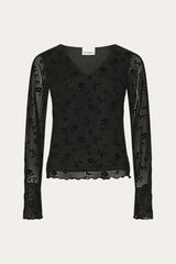 Noella Lucille Top - Clarity Black Print