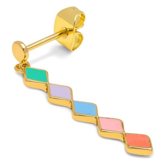 Lulu Confetti Long Earring 1 Pcs - Multi
