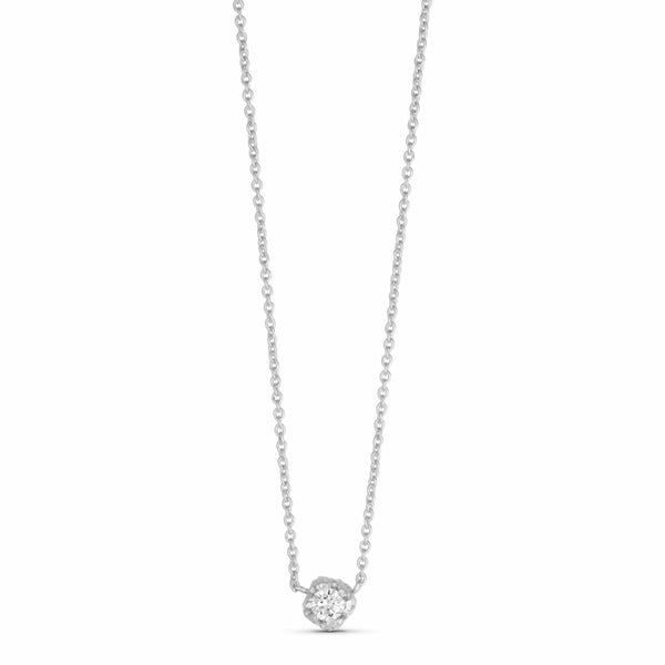 Pure By Nat Clara Necklace W. Zircon - Silver