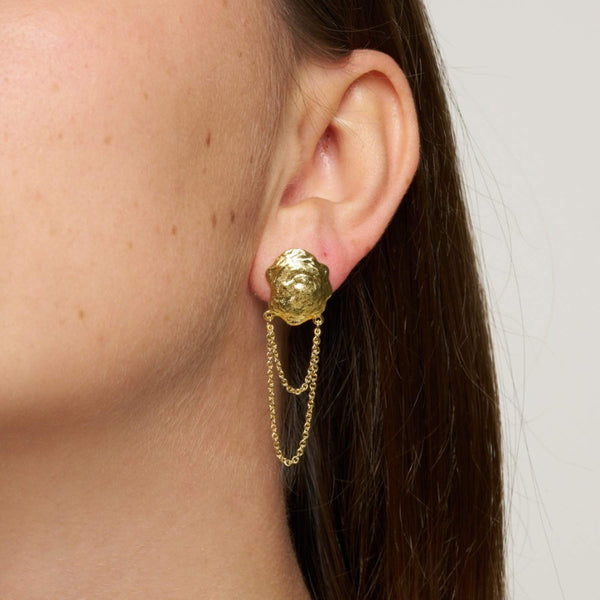 Pure By Nat Esther Chaini Earrings - Gold