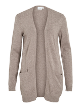 Vila Viril Open L/S Knit Cardigan - Falcon/Melange