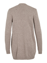 Vila Viril Open L/S Knit Cardigan - Falcon/Melange