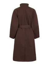 Vila Kiwi L/S Trench Coat - Coffee Bean