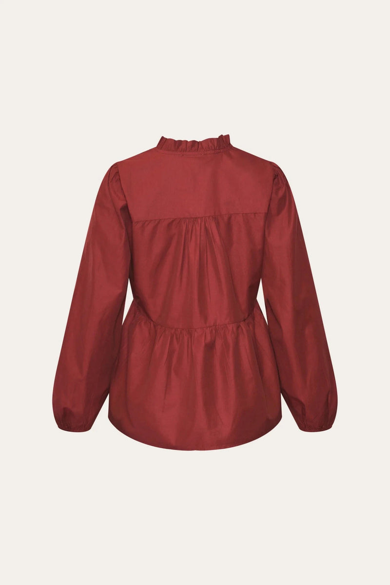 Noella Matti Blouse - Dusty Mahogany (kopi)