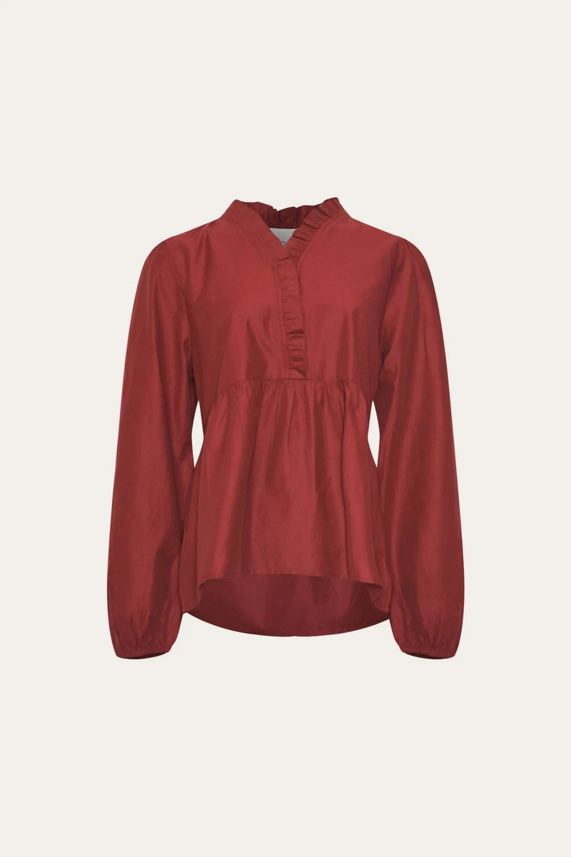 Noella Matti Blouse - Dusty Mahogany (kopi)