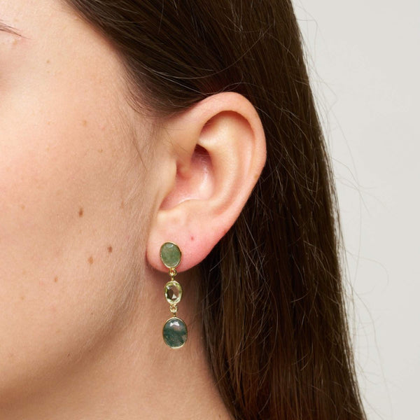 Pure By Nat Amira Earrings - Green