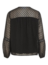 Vila Edee L/S top - Black