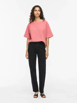 Vila Reflect Crew Neck 2/4 Sweat Top - Mauveglow