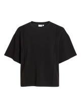 Vila Telana O-Neck 2/4 Sweat T-shirt - Black