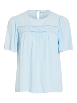 Vila Cody S/S Tape Top - Nantucket Breeze