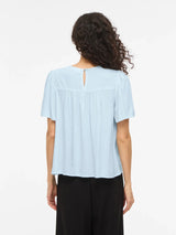 Vila Cody S/S Tape Top - Nantucket Breeze