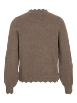 Vila Nikolina O-Neck L/S Knit Top - Falcon