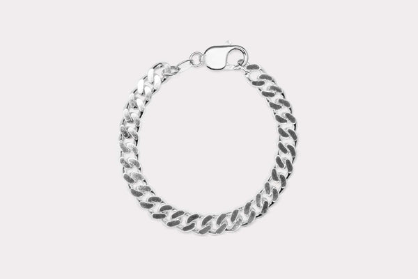 IX Studios Chunky Curb Braceket - Silver