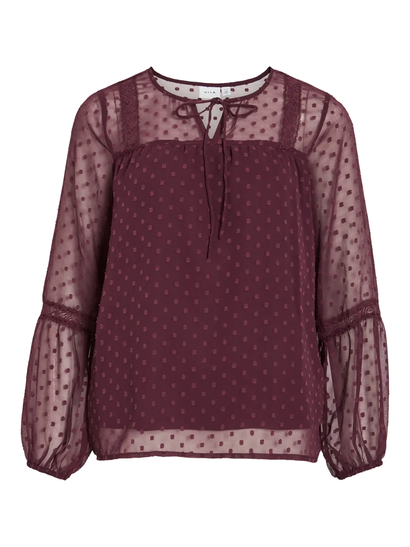 Vila Edee L/S top - Fig
