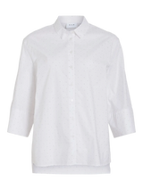 Vila Poppo Loose shirt - White