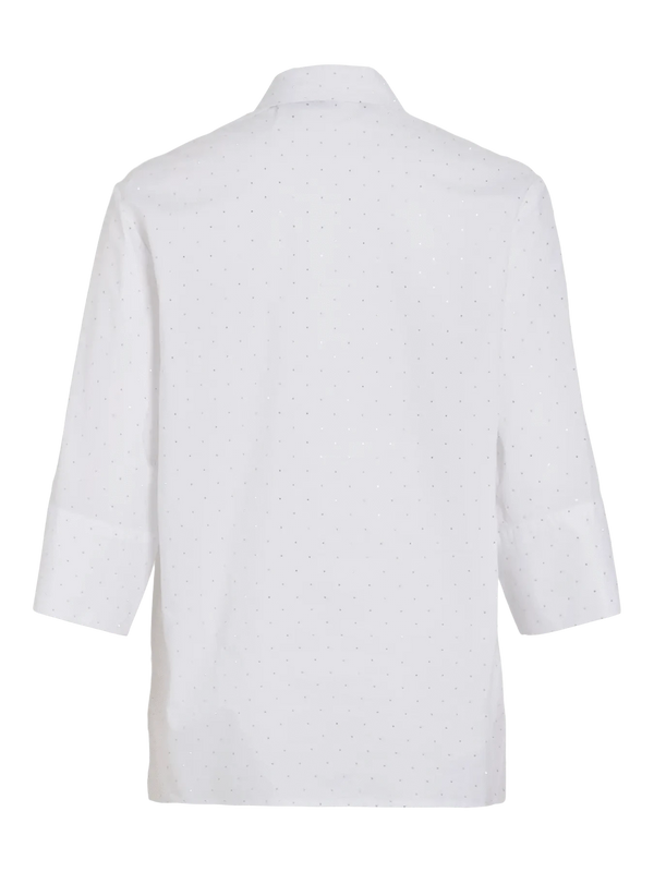 Vila Poppo Loose shirt - White