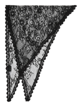 Vila Alivia Lace Scarf - Black