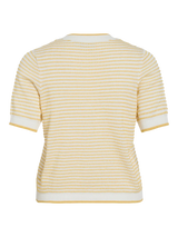 Vila Ichaya S/S Button Cardigan - Yellow