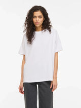 Vila Nora S/S Oversize T-shirt - White