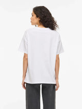 Vila Nora S/S Oversize T-shirt - White