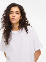 Vila Nora S/S Oversize T-shirt - White