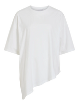 Vila Uliera 2/4 Asymmetric T-Shirt - White