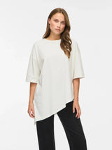 Vila Uliera 2/4 Asymmetric T-Shirt - White