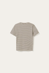 Noella N-Lidie SS Top - Offwhite Stripe